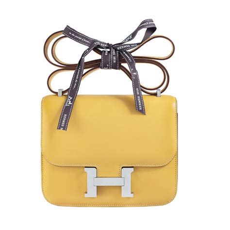 hermes constance yellow|hermes constance leather bag.